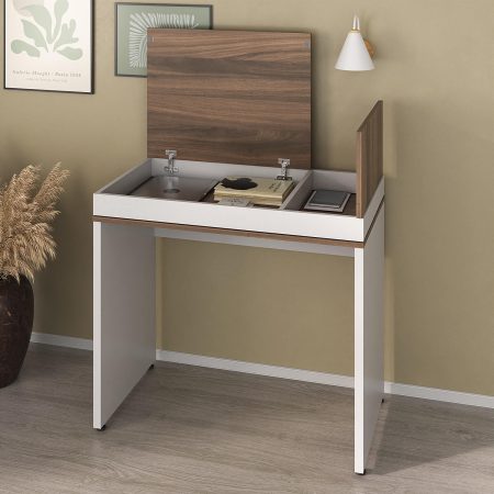 Ambiente Escrivaninha Mind - Ipê com Branco (2)