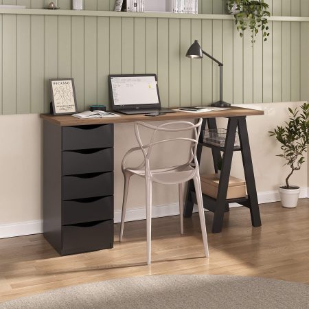 Ambiente Escrivaninha Spirit Nogal.Preto - (1)