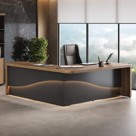 Ambiente Mesa Tamburato Supreme LD - Nogal.Preto