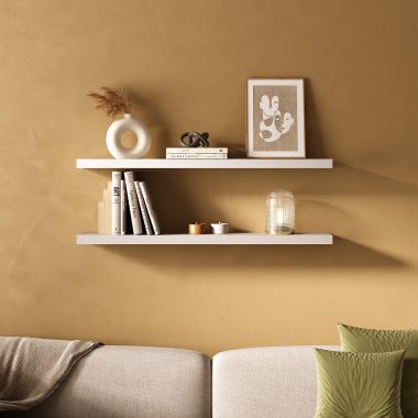 Conjunto 2 Prateleira Tamburato 900 - Branco (2)