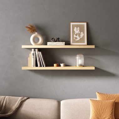 Conjunto 2 Prateleira Tamburato 900 - Carvalho (2)