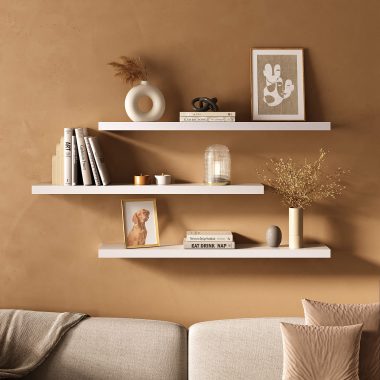 Conjunto 3 Prateleira Tamburato 900 - Branco