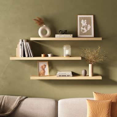 Conjunto 3 Prateleira Tamburato 900 - Carvalho