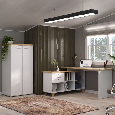 Conjunto- Escrivaninha Gold + Armário Toq