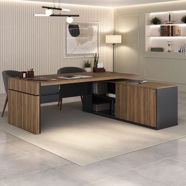 Conjunto Estação Diretoria + Gaveteiro Suspenso - (1) Ambientada