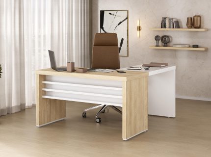 Conjunto Mesa Tamburato 1400 + Mesa de Apoio + 2 Prateleira Tamburato 900