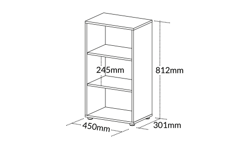 ESTANTE CLEAN 450X812
