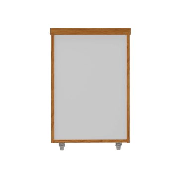 Gaveteiro 3 Gavetas Y37 Freijó.Branco - (6) F.I. Atrás