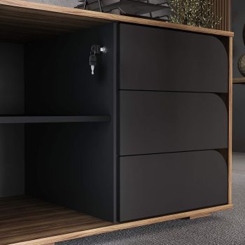 Mesa Tamburato Select Nogal.Preto - (3) Detalhe