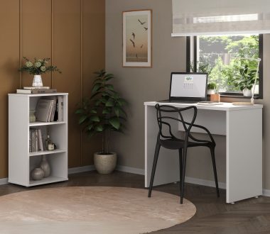 estante clean 450 x 812 + escrivaninha mary